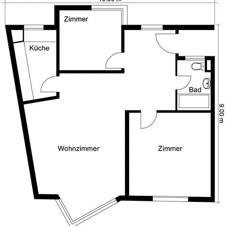 Great 2 Bedroom Flat In The Center - Mainau 12 *